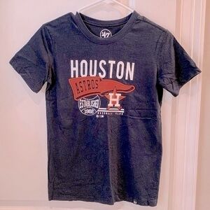 ‘47 Youth Astros Baseball Short Sleeve T-shirt Size Large